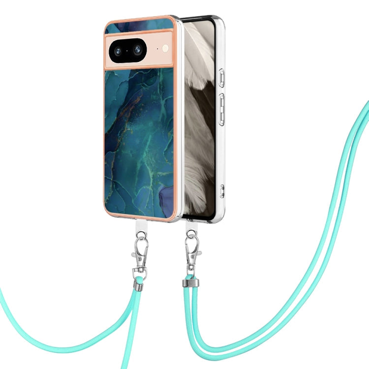 Electroplating Marble Dual-side IMD Phone Case with Lanyard, Series 2 My Store