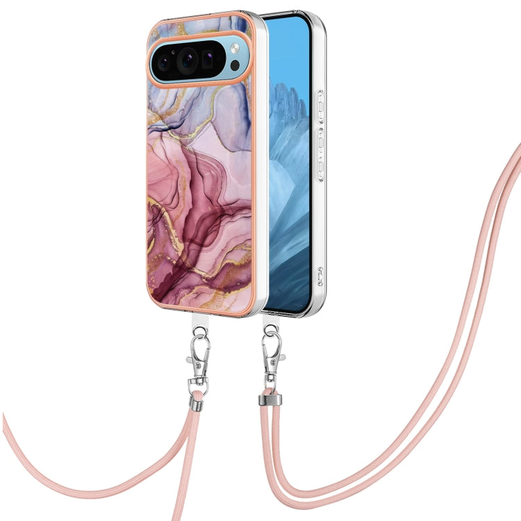 Electroplating Marble Dual-side IMD Phone Case with Lanyard, Series 1 My Store