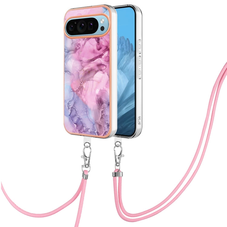 Electroplating Marble Dual-side IMD Phone Case with Lanyard, Series 1 My Store