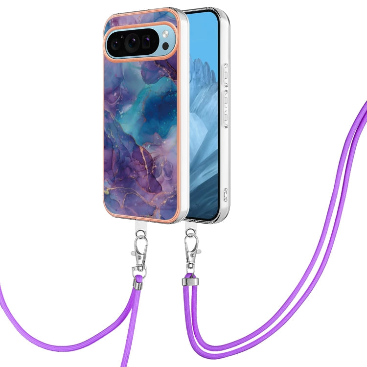 Electroplating Marble Dual-side IMD Phone Case with Lanyard, Series 1 My Store