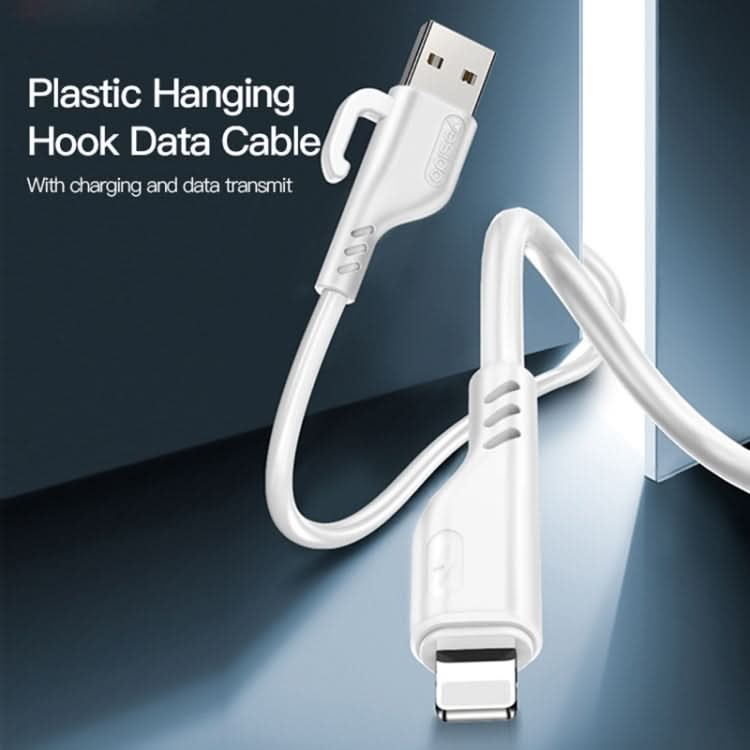 YESIDO CA105 1.2m 2.4A USB to 8 Pin Charging Data Cable with Hook