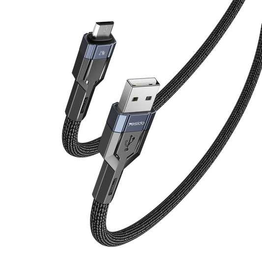 YESIDO CA106 1.2m 2.4A USB to Micro USB OD0.6 Charging Data Cable