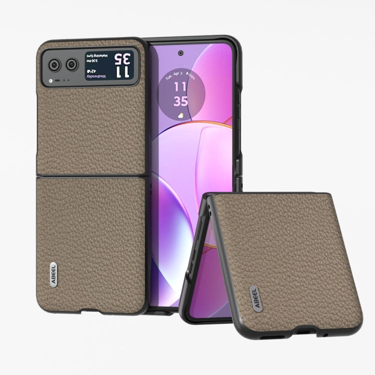 ABEEL Genuine Leather Litchi Texture Phone Case-Reluova