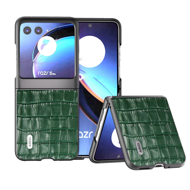 ABEEL Crocodile Texture Genuine Leather Phone Case-Reluova