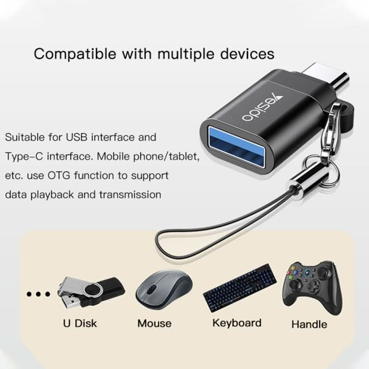 OTG Mini Connector Adapter with Keychain