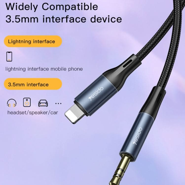 Yesido YAU35 8 Pin to 3.5mm AUX Audio Adapter Cable