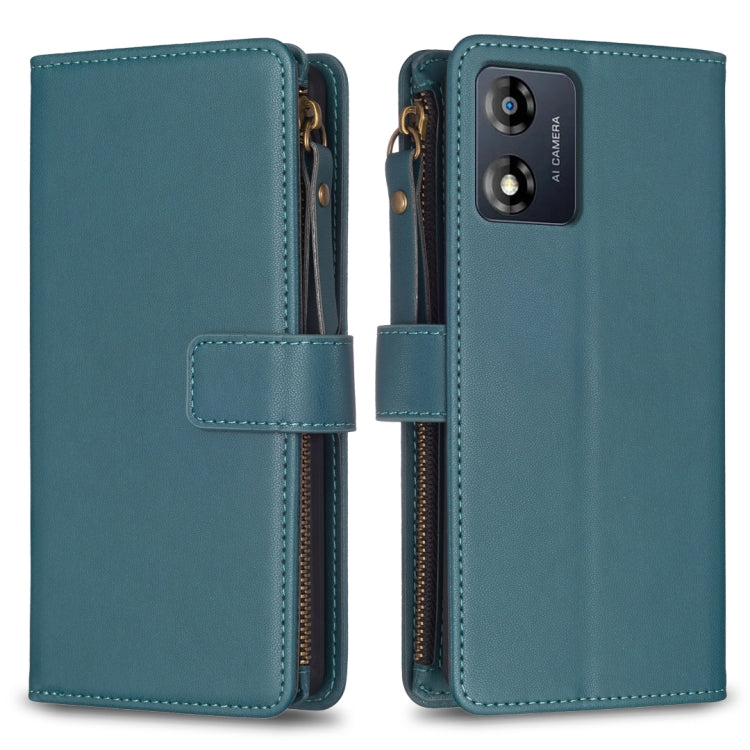 9 Card Slots Zipper Wallet Leather Flip Phone Case-Reluova