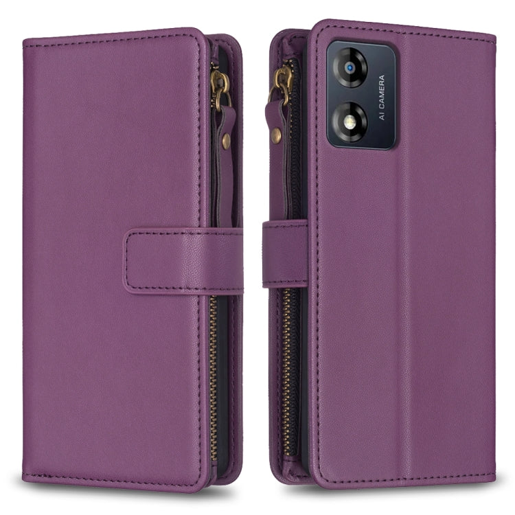 9 Card Slots Zipper Wallet Leather Flip Phone Case-Reluova