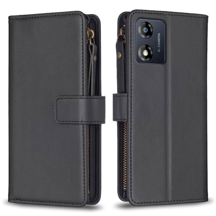 9 Card Slots Zipper Wallet Leather Flip Phone Case-Reluova