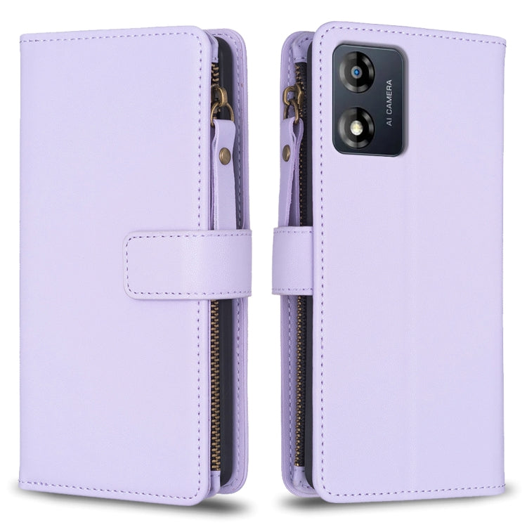 9 Card Slots Zipper Wallet Leather Flip Phone Case-Reluova