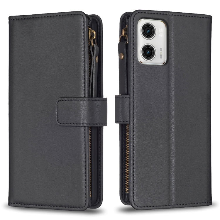 9 Card Slots Zipper Wallet Leather Flip Phone Case-Reluova