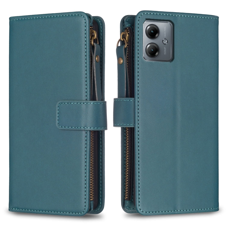 9 Card Slots Zipper Wallet Leather Flip Phone Case-Reluova