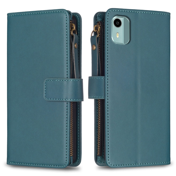 9 Card Slots Zipper Wallet Leather Flip Phone Case, Series 1-Reluova