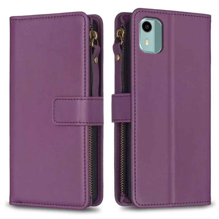 9 Card Slots Zipper Wallet Leather Flip Phone Case, Series 1-Reluova