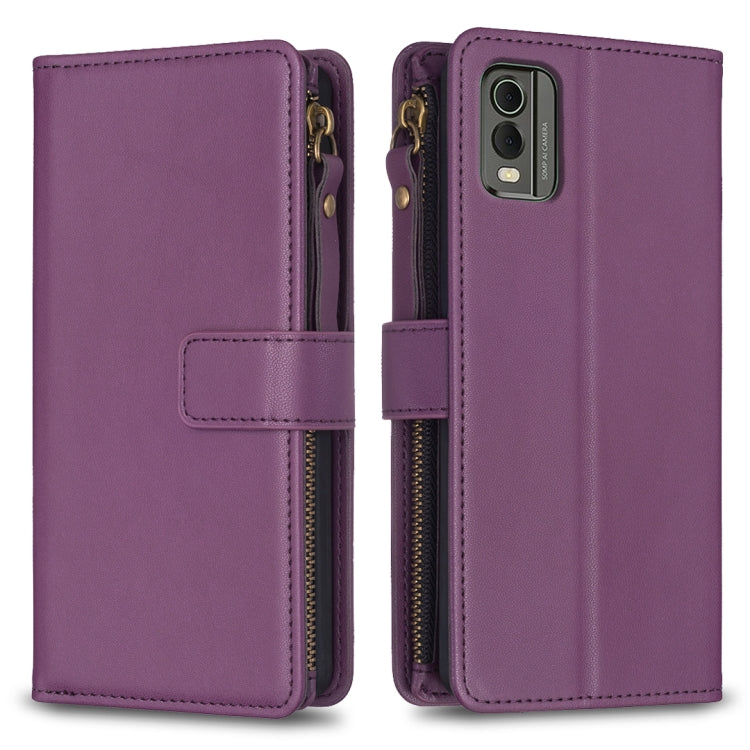 9 Card Slots Zipper Wallet Leather Flip Phone Case, Series 1-Reluova