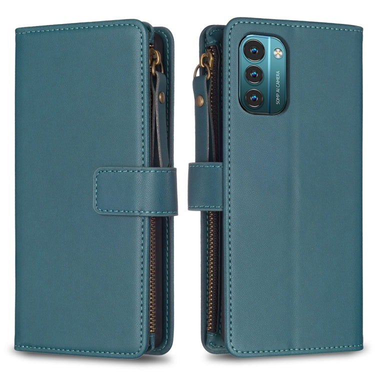 9 Card Slots Zipper Wallet Leather Flip Phone Case, Series 1-Reluova