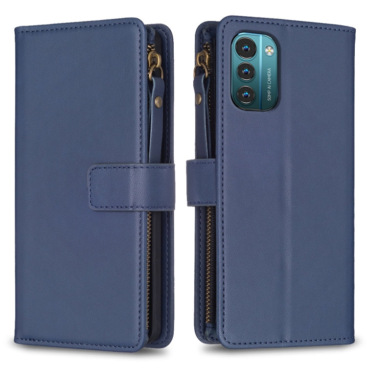 9 Card Slots Zipper Wallet Leather Flip Phone Case, Series 1-Reluova