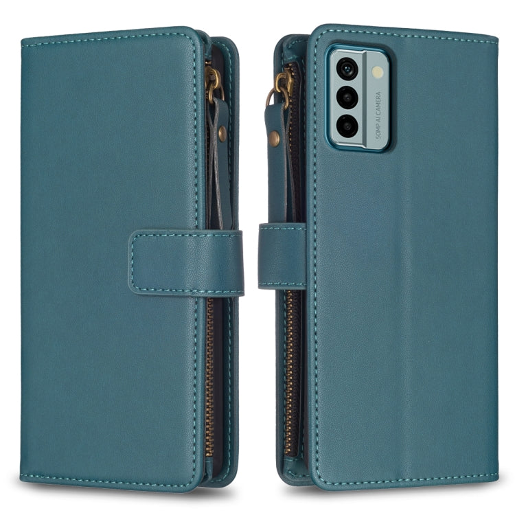 9 Card Slots Zipper Wallet Leather Flip Phone Case, Series 2