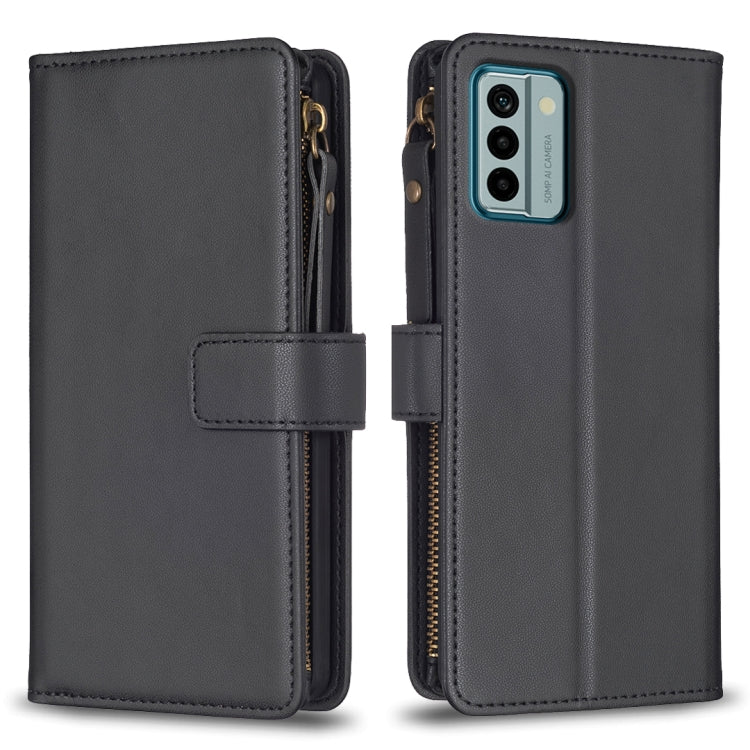 9 Card Slots Zipper Wallet Leather Flip Phone Case, Series 2-Reluova