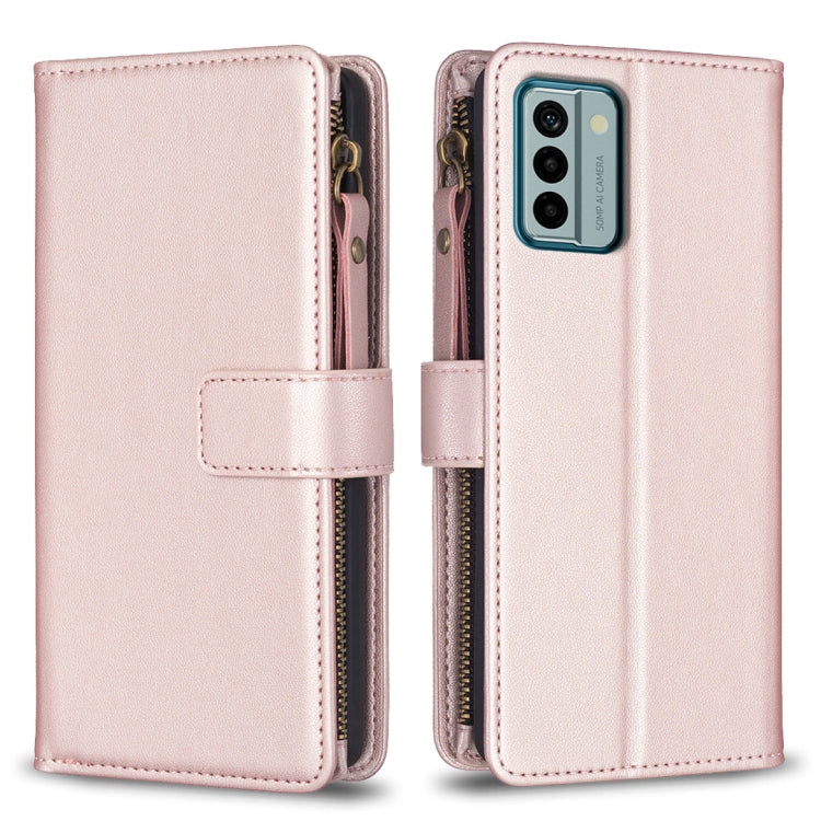 9 Card Slots Zipper Wallet Leather Flip Phone Case, Series 2