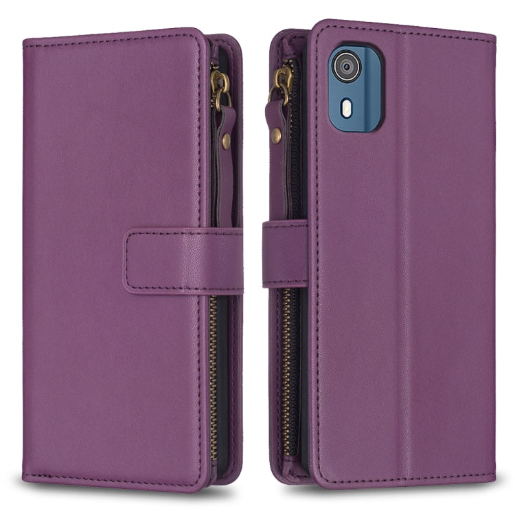 9 Card Slots Zipper Wallet Leather Flip Phone Case, Series 1-Reluova