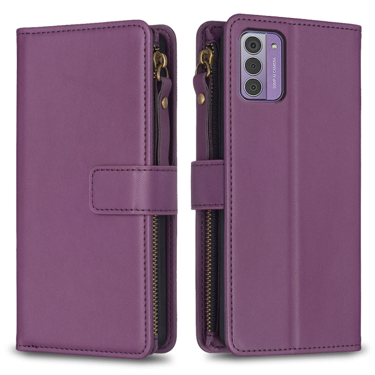 9 Card Slots Zipper Wallet Leather Flip Phone Case, Series 1-Reluova