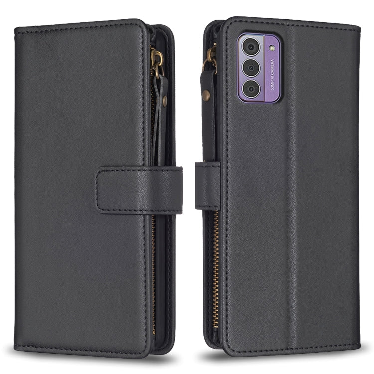 9 Card Slots Zipper Wallet Leather Flip Phone Case, Series 1-Reluova