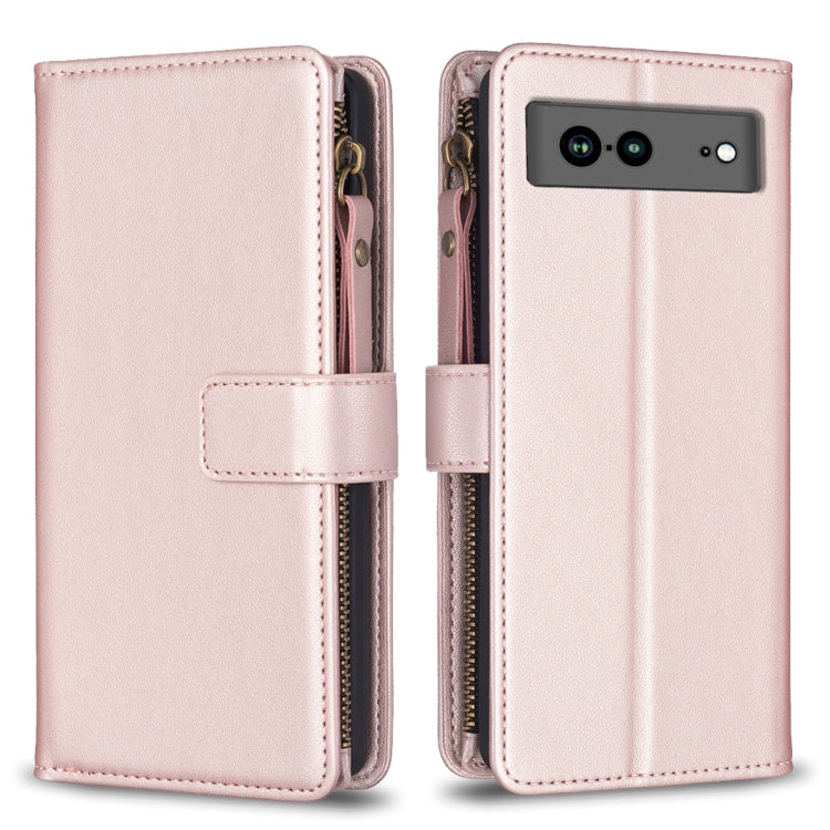 9 Card Slots Zipper Wallet Leather Flip Phone Case-Reluova