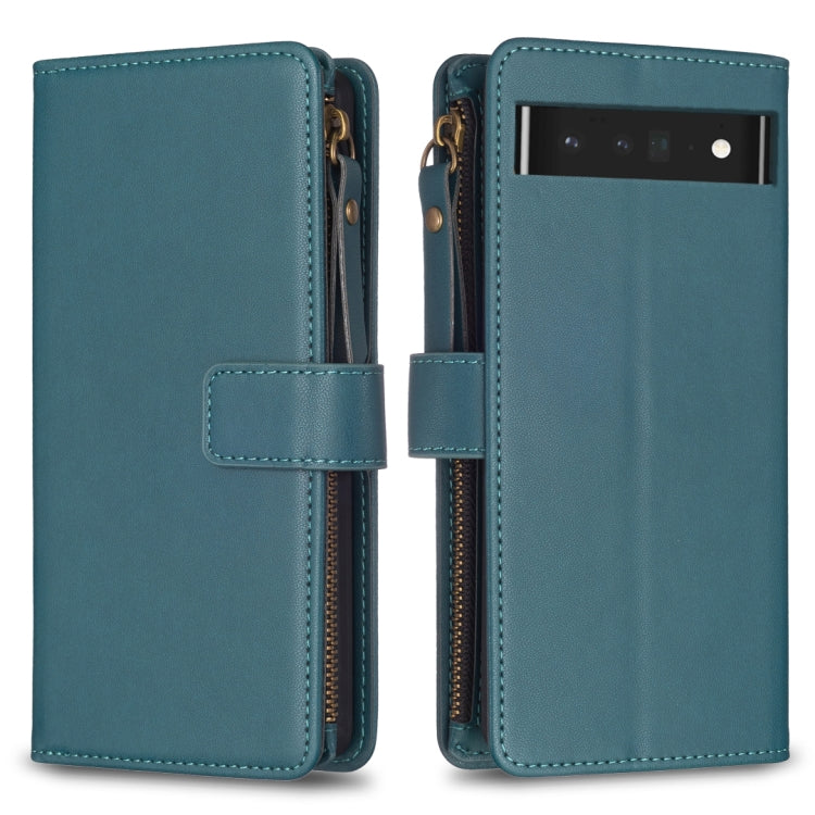 9 Card Slots Zipper Wallet Leather Flip Phone Case-Reluova