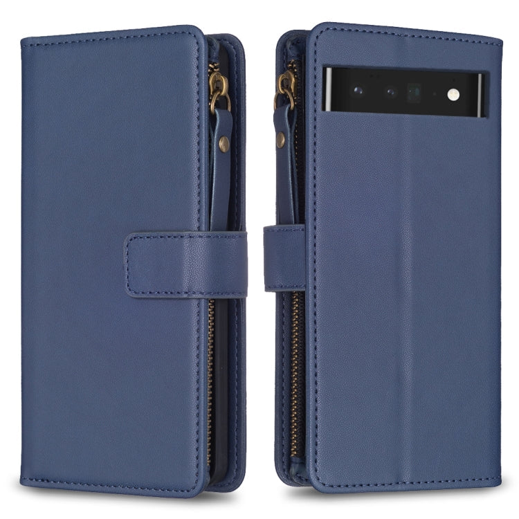 9 Card Slots Zipper Wallet Leather Flip Phone Case-Reluova