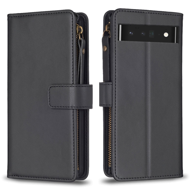 9 Card Slots Zipper Wallet Leather Flip Phone Case-Reluova