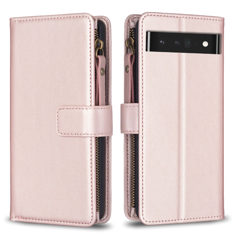 9 Card Slots Zipper Wallet Leather Flip Phone Case-Reluova