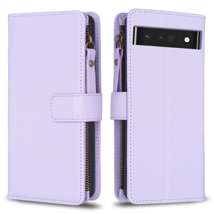 9 Card Slots Zipper Wallet Leather Flip Phone Case-Reluova