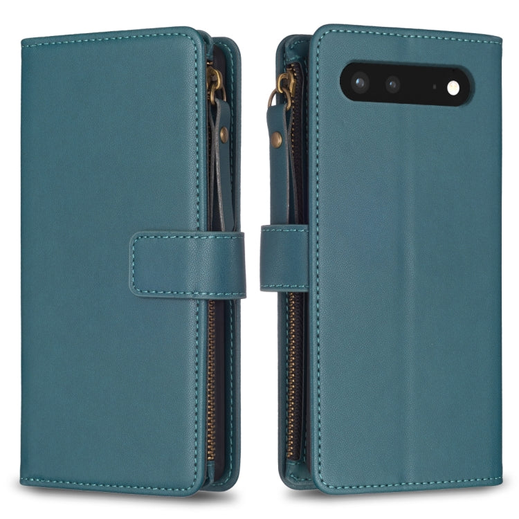 9 Card Slots Zipper Wallet Leather Flip Phone Case-Reluova