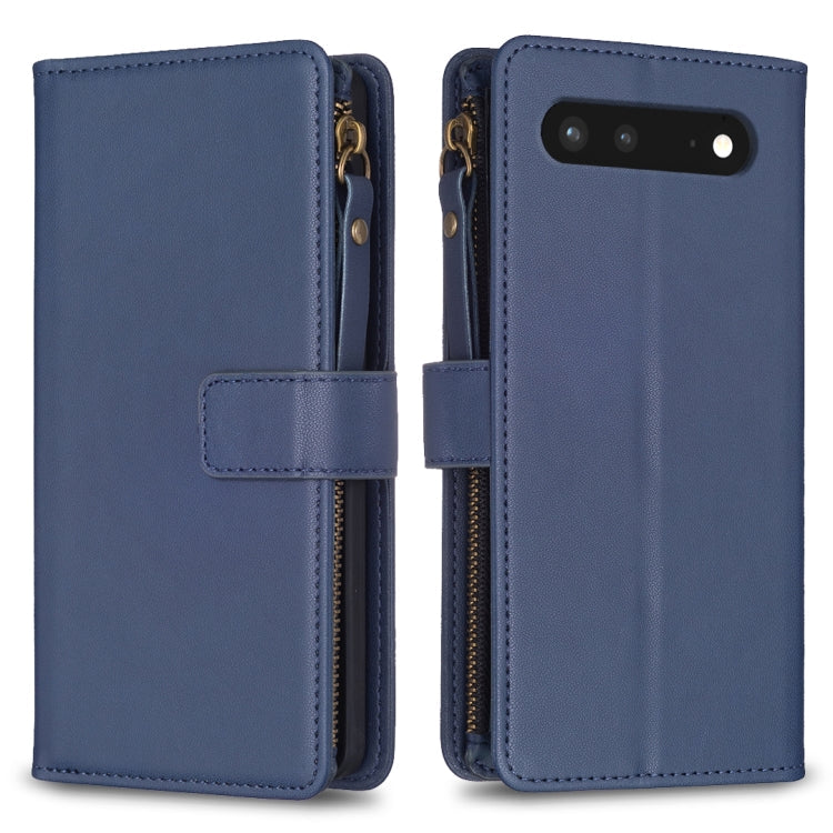 9 Card Slots Zipper Wallet Leather Flip Phone Case-Reluova