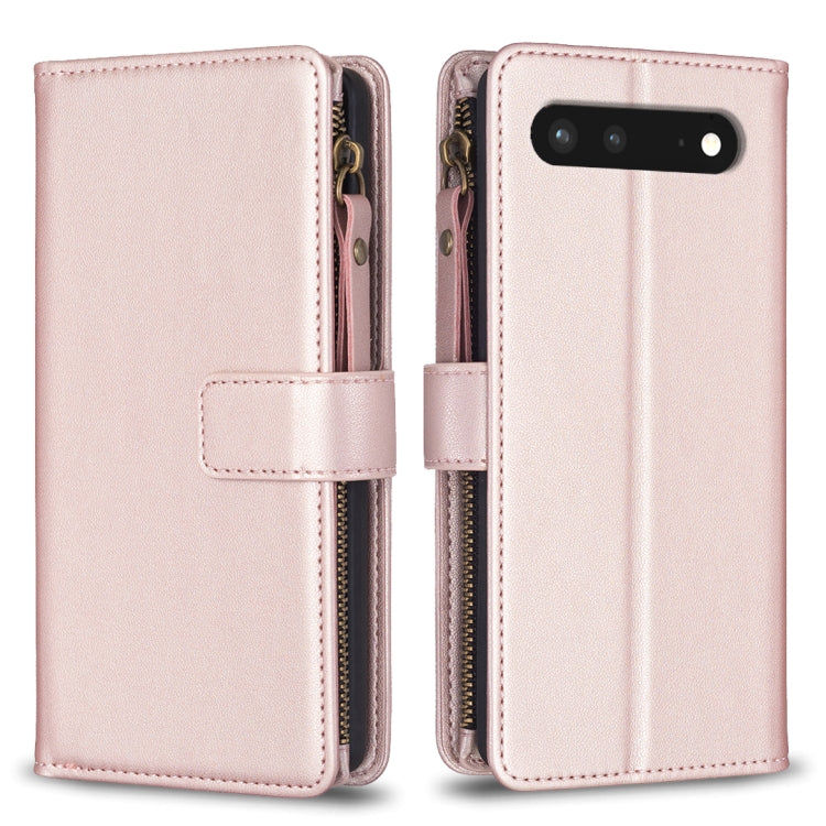 9 Card Slots Zipper Wallet Leather Flip Phone Case-Reluova