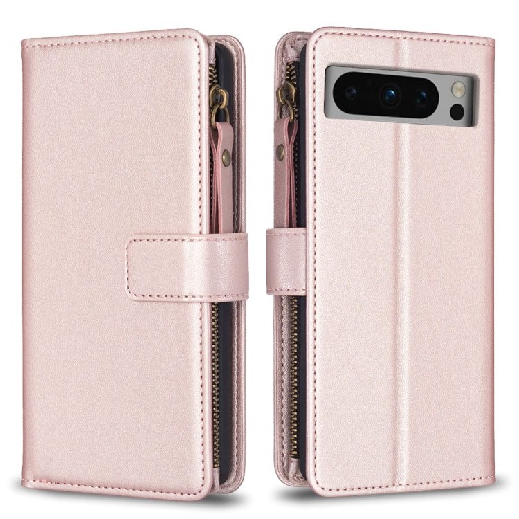 9 Card Slots Zipper Wallet Leather Flip Phone Case-Reluova