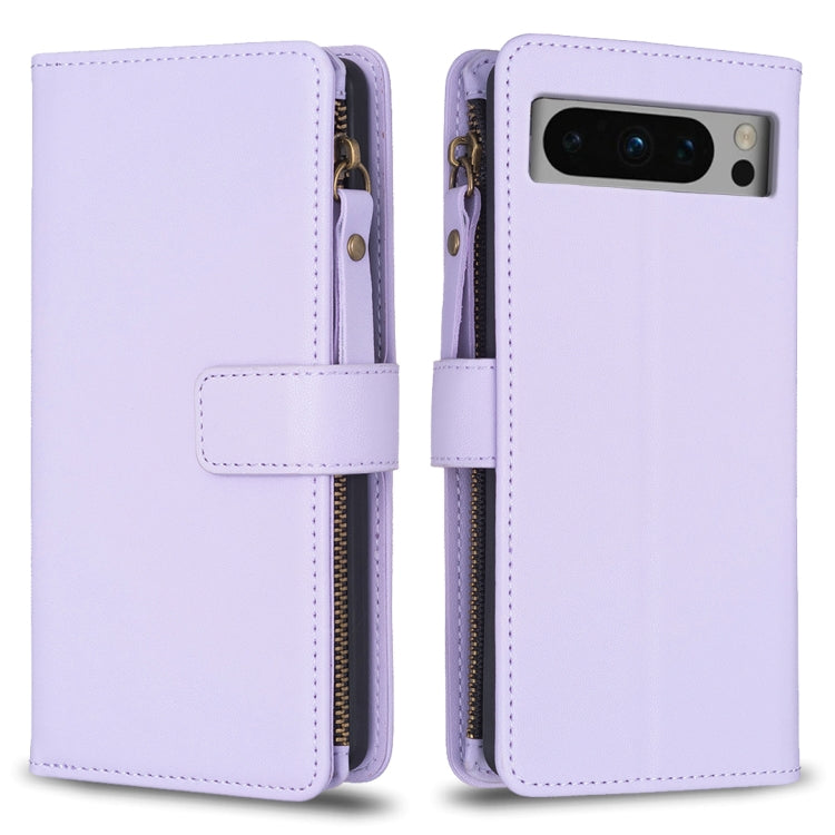 9 Card Slots Zipper Wallet Leather Flip Phone Case-Reluova