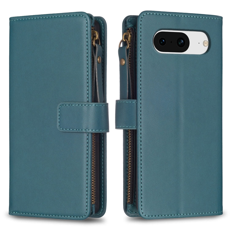 9 Card Slots Zipper Wallet Leather Flip Phone Case-Reluova