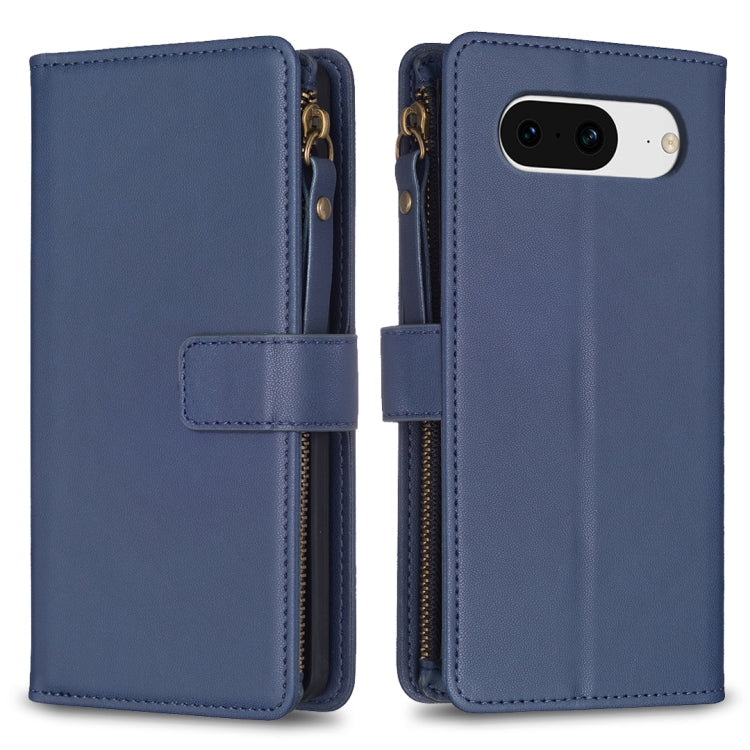 9 Card Slots Zipper Wallet Leather Flip Phone Case-Reluova