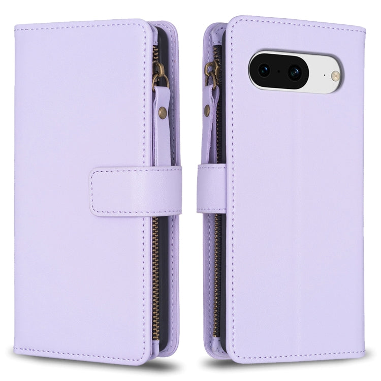 9 Card Slots Zipper Wallet Leather Flip Phone Case-Reluova