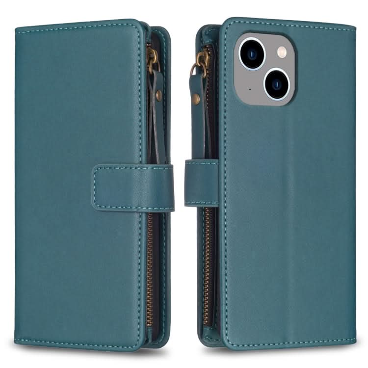 9 Card Slots Zipper Wallet Leather Flip Phone Case, Series 5