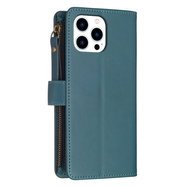 9 Card Slots Zipper Wallet Leather Flip Phone Case, Series 5