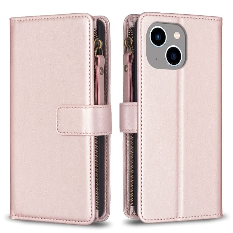 9 Card Slots Zipper Wallet Leather Flip Phone Case, Series 5