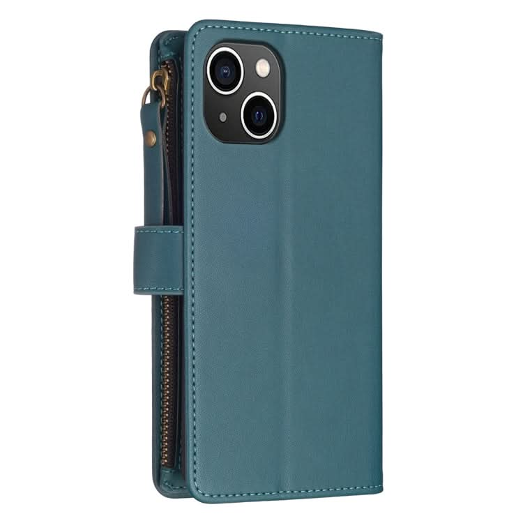 9 Card Slots Zipper Wallet Leather Flip Phone Case, Series 4