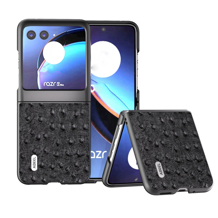 ABEEL Genuine Leather Ostrich Texture Phone Case-Reluova