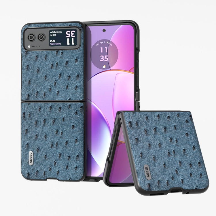 ABEEL Genuine Leather Ostrich Texture Phone Case-Reluova