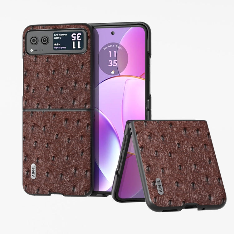 ABEEL Genuine Leather Ostrich Texture Phone Case-Reluova