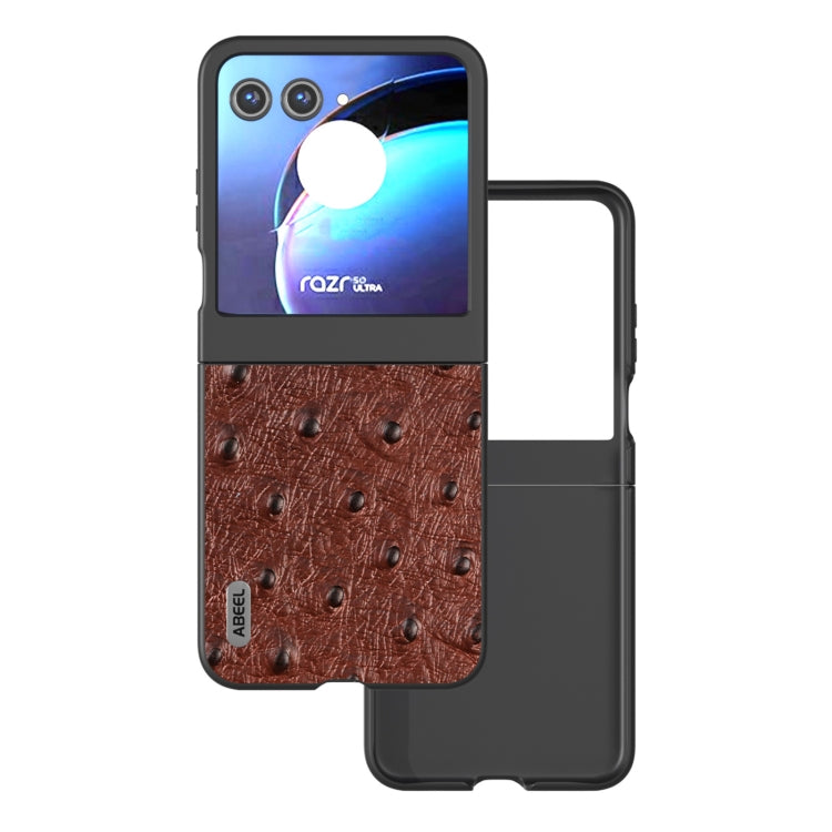 ABEEL Genuine Leather Ostrich Texture Phone Case-Reluova