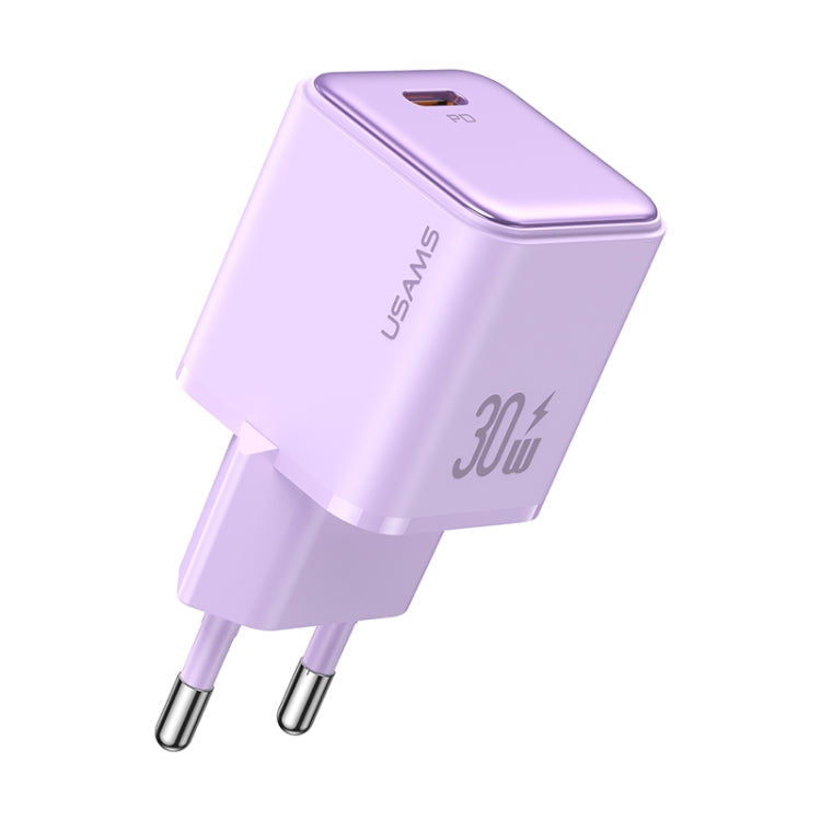 USAMS US-CC186 PD 30W USB-C/Type-C Single Port Electroplating Charger, EU Plug My Store